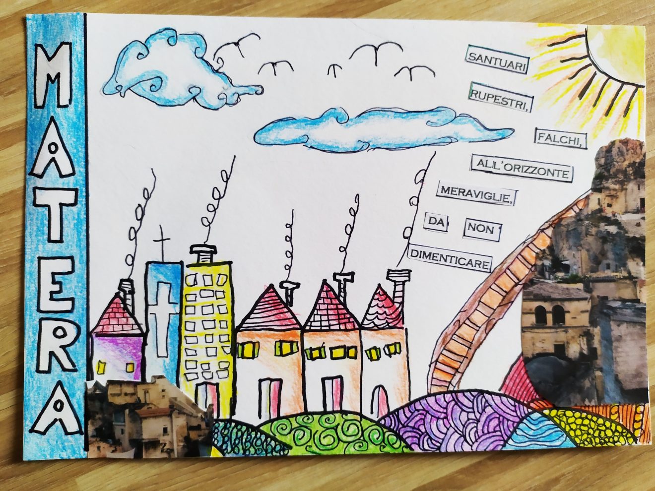 Sfida creativa: una cartolina per Matera