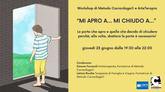Workshop Online di Metodo Caviardage® "Mi apro a... Mi chiudo a..." Conducono Letizia Rivolta_ Simona Fornaroli
