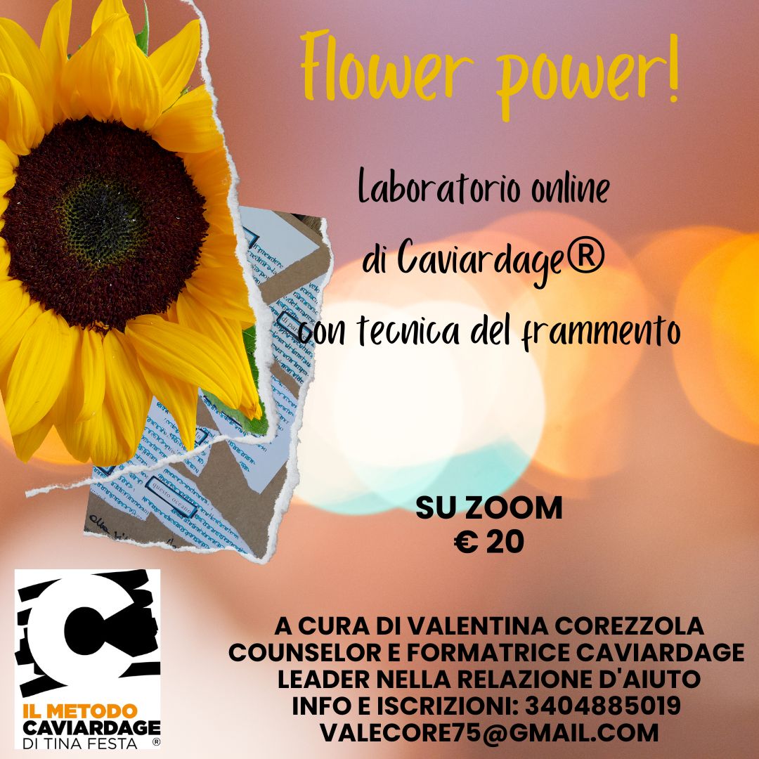 FLOWER POWER - laboratorio online a cura di Valentina Corezzola