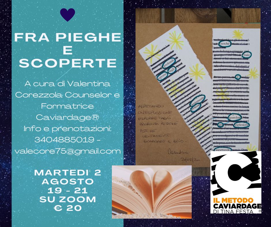 FRA PIEGHE E SCOPERTE - laboratorio online a cura di Valentina Corezzola