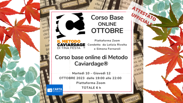 Corso Base Online di Metodo Caviardage® Ottobre _ Conducono Letizia Rivolta - Simona Fornaroli
