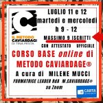 CORSO BASE ON LINE DI METODO CAVIARDAGE® DI MATTINA! MASSIMO 9 ISCRITTI