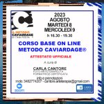 CORSO BASE METODO CAVIARDAGE® DI POMERIGGIO CON ATTESTATO UFFICIALE CONDOTTO DA CARLA CANTORE