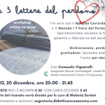 Le 3 lettere del perdono (6, 13, 20 dicembre) - Lab online con Consuelo Vignarelli