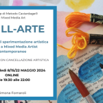 "FRULL-ARTE" Percorso Online di Metodo Caviardage® e Mixed Media Art _ Conducono Letizia Rivolta e Simona Fornaroli